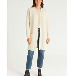 Vince Women's SZ S Honeycomb Cardigan Winter White Wool Yak Blend $485 Oversized